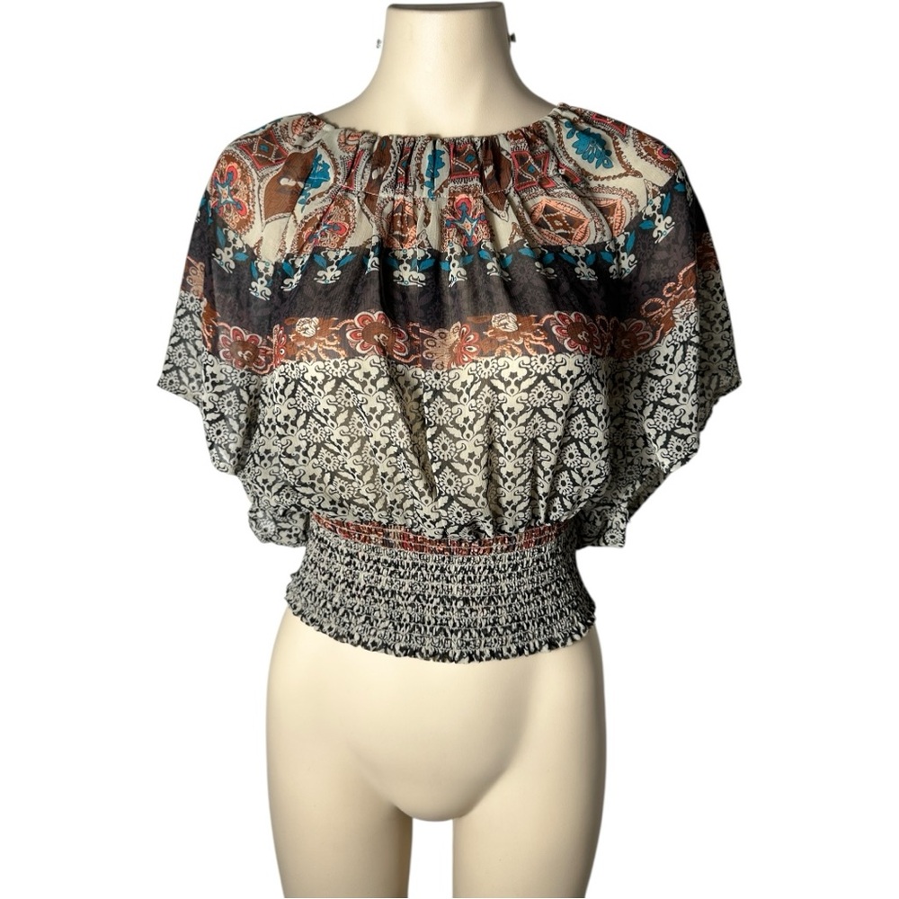 Streetwear Society Multicolor Smocked Blouse